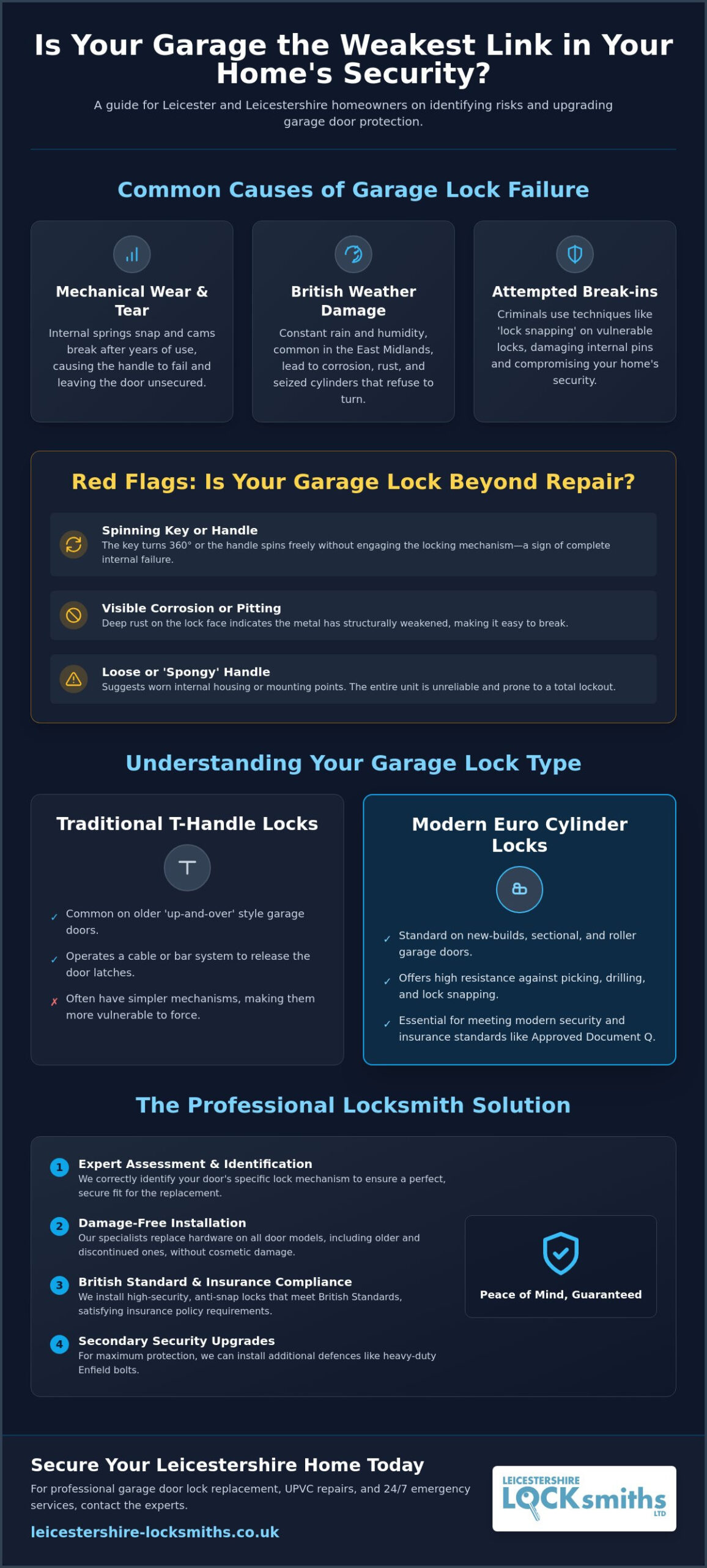 Garage Door Lock Replacement Leicester: The Complete 2026 Homeowner’s Guide